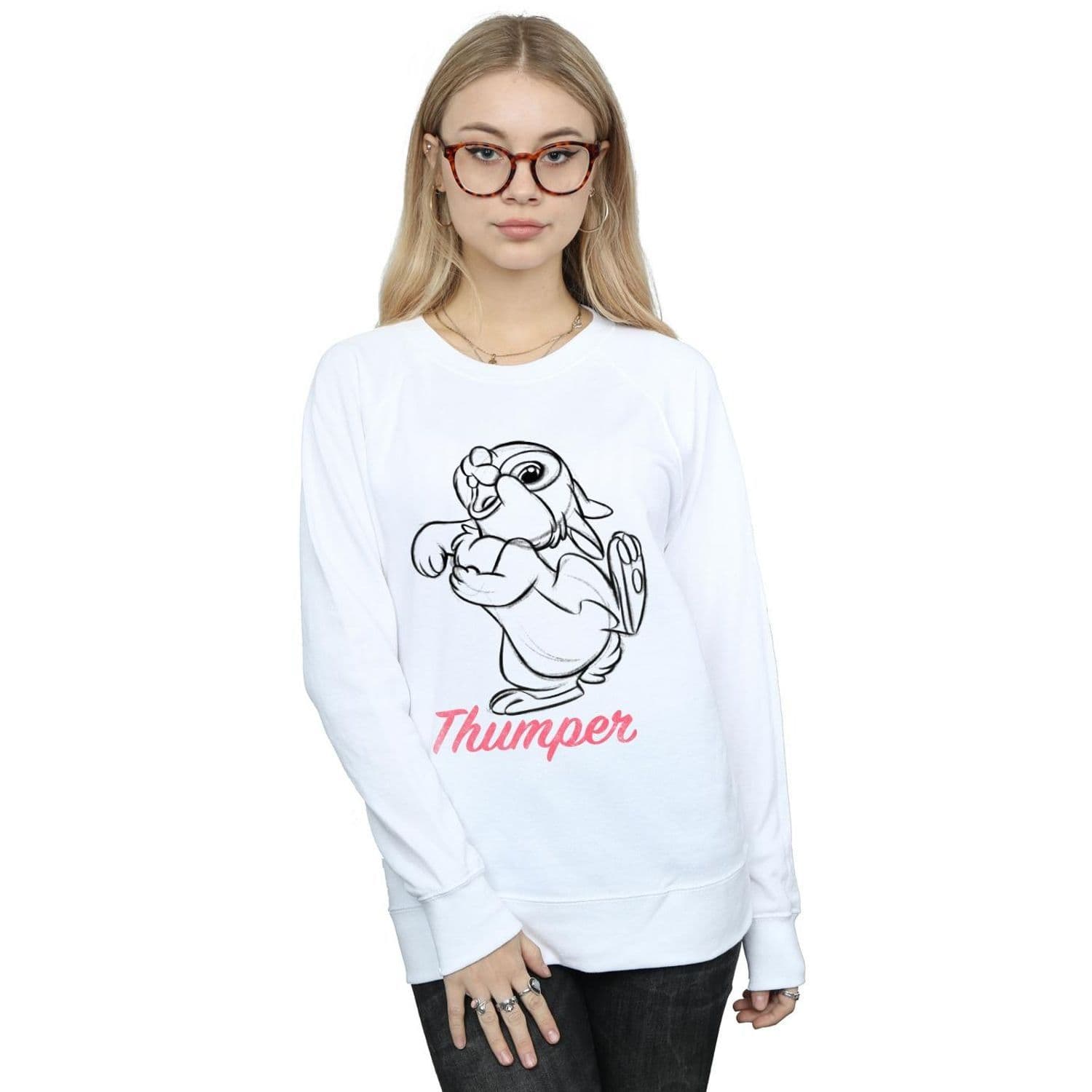 Bambi Thumper Line Drawing Sweatshirt