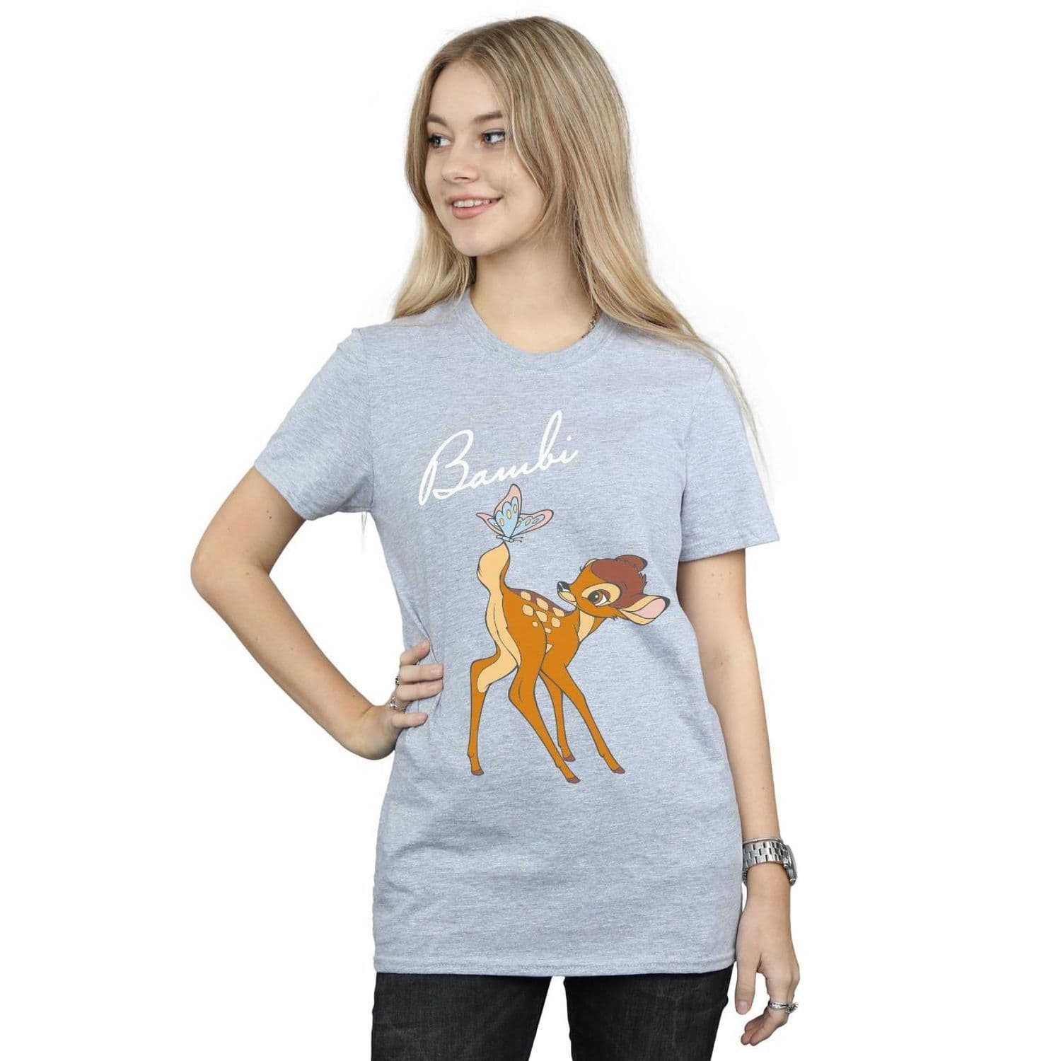 Bambi Butterfly Tail Cotton Boyfriend T Shirt