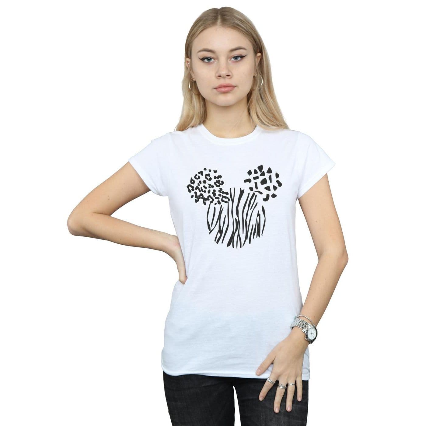 Mickey Mouse Animal Cotton T Shirt