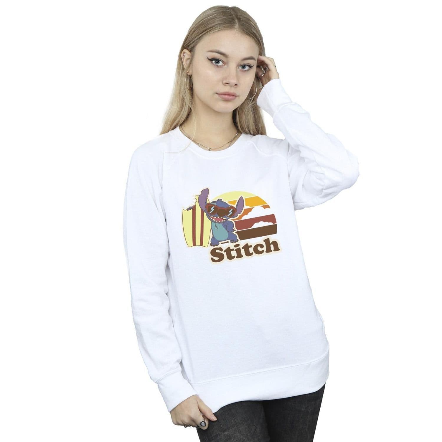 Lilo & Stitch Bitten Surfboard Sweatshirt