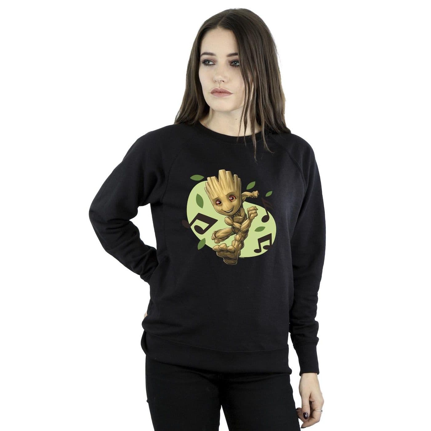 Guardians Galaxy Groot Musical Notes Sweatshirt