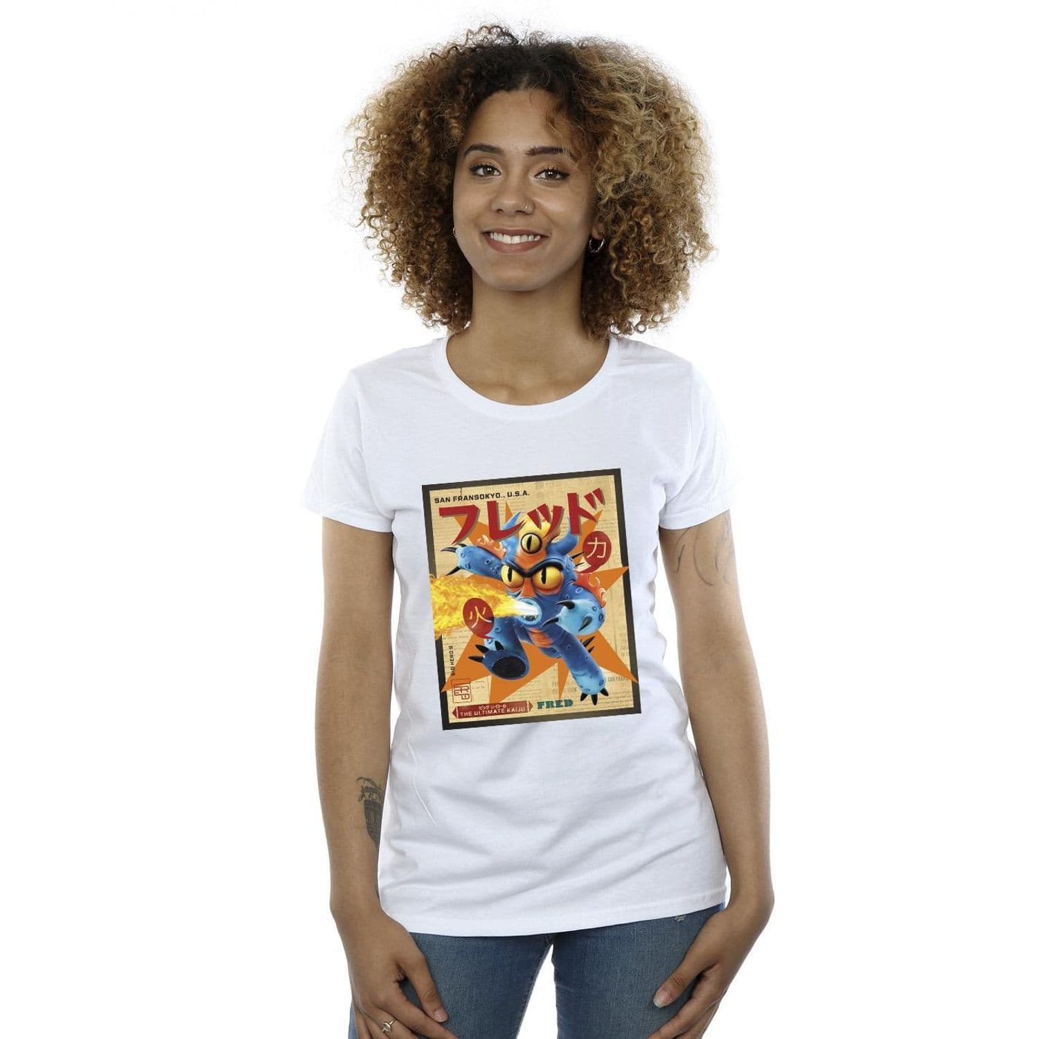 Big Hero 6 Baymax Fred Newspaper Cotton T Shirt