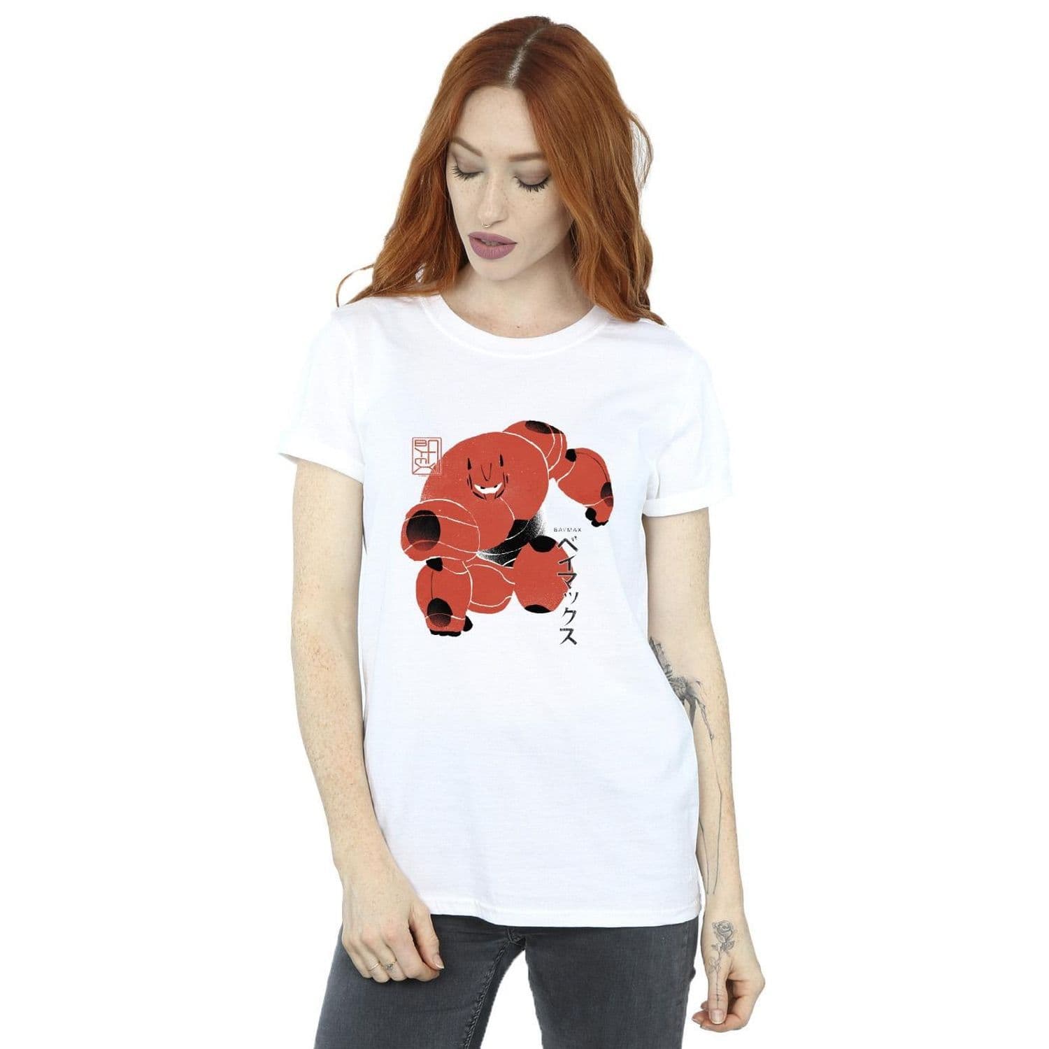 Big Hero 6 Baymax Suite Pose Cotton Boyfriend T Shirt