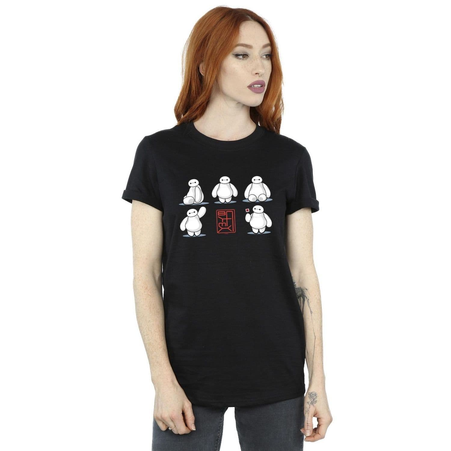 Big Hero 6 Baymax Many Poses Cotton Boyfriend T Shirt