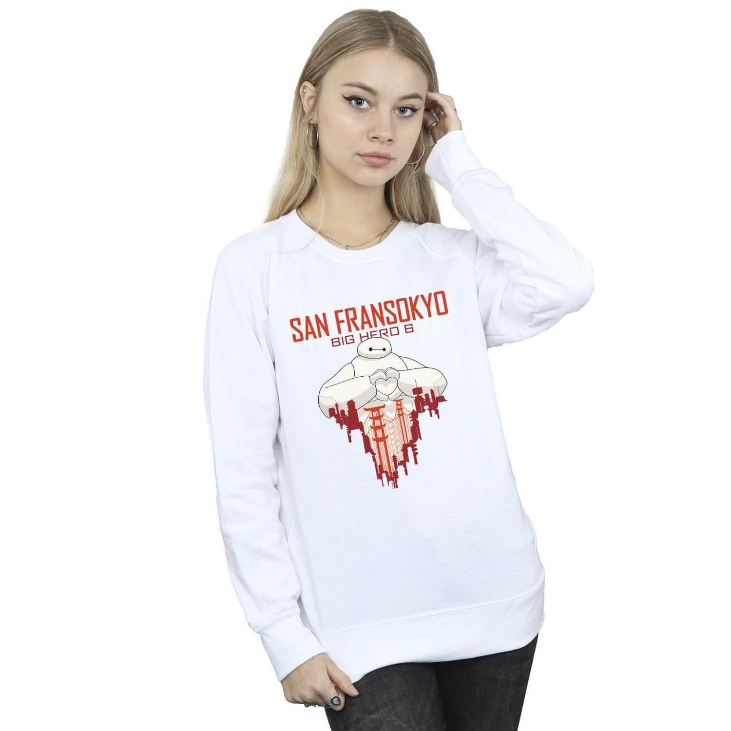 Big Hero 6 Baymax San Fransokyo Heart Sweatshirt