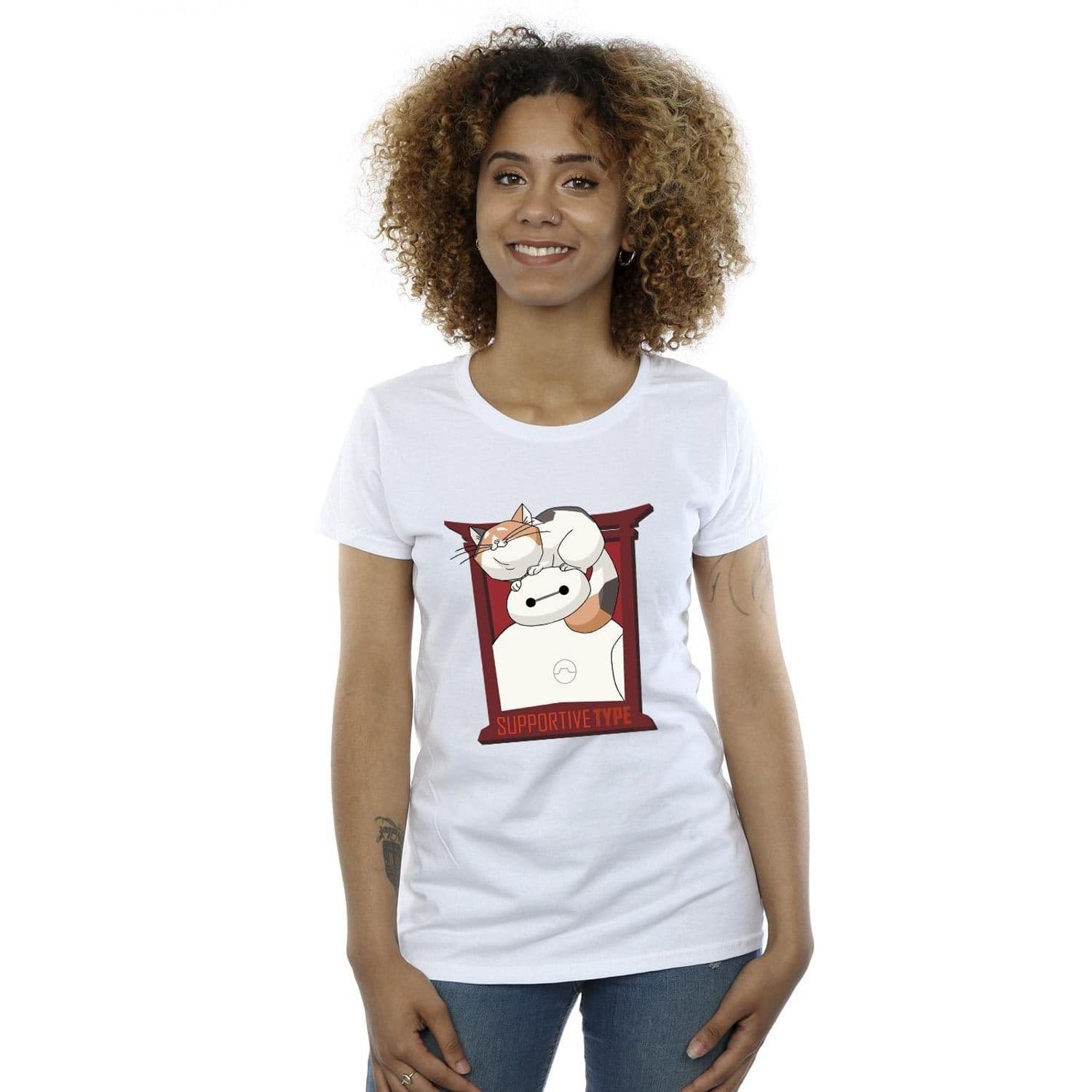 Big Hero 6 Baymax Frame Support Cotton T Shirt