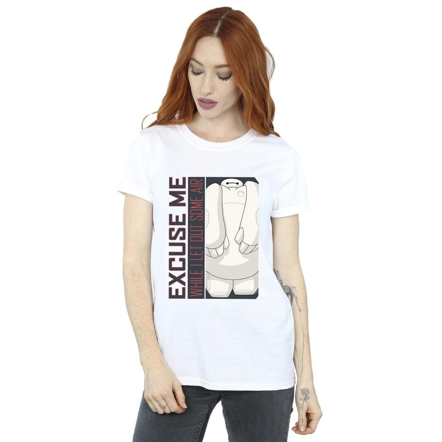 Big Hero 6 Baymax Excuse Me Some Air Cotton Boyfriend T Shirt