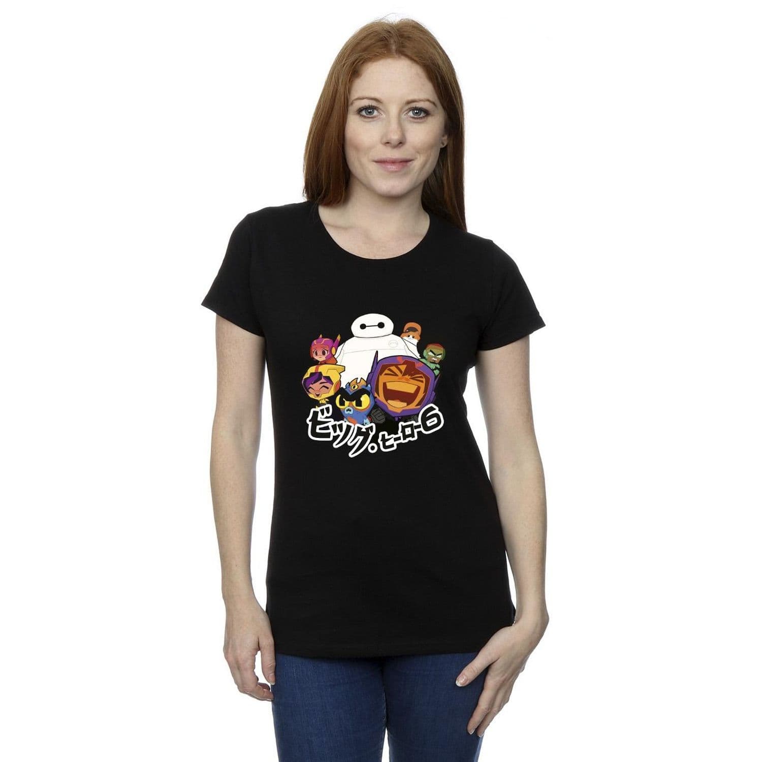 Big Hero 6 Baymax Group Manga Cotton T Shirt