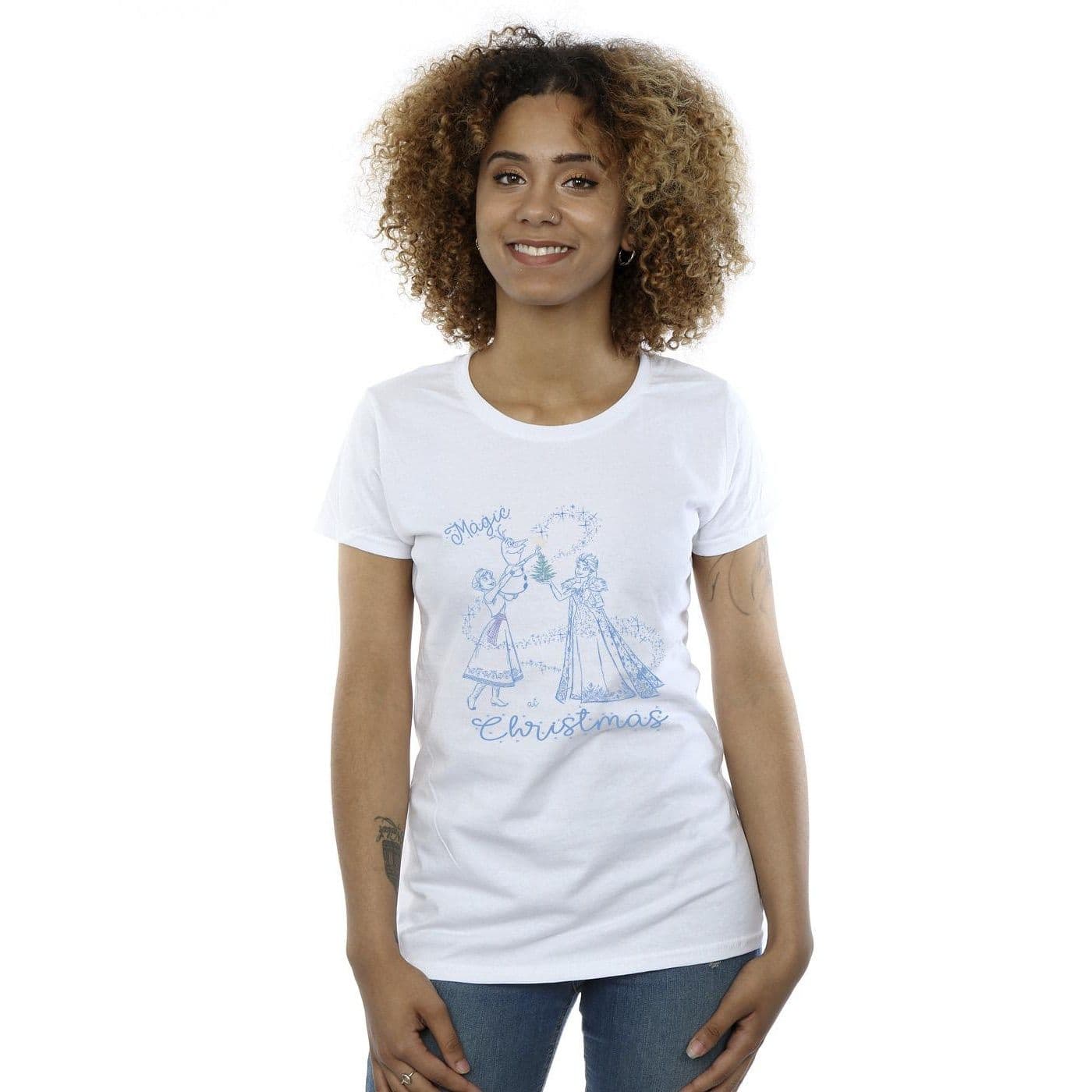 Frozen Magic Christmas Cotton T Shirt