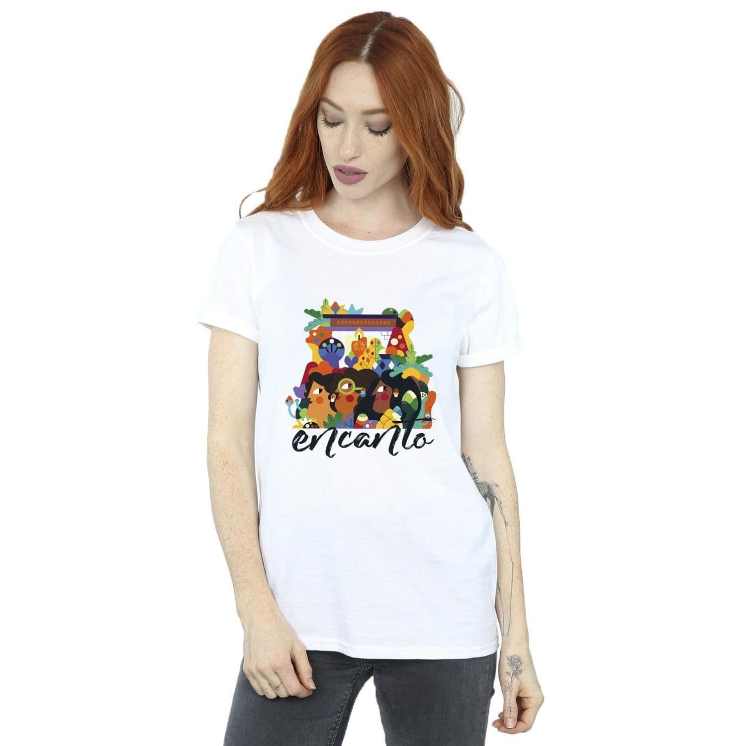 Encanto Sisters Cotton Boyfriend T Shirt