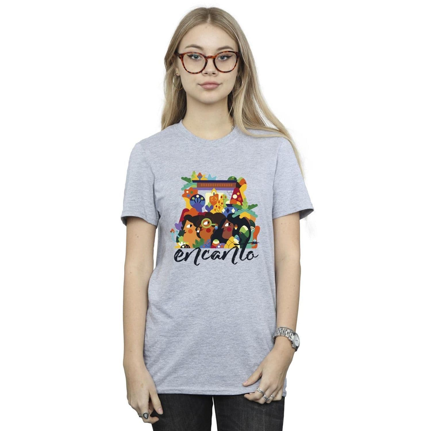 Encanto Sisters Cotton Boyfriend T Shirt