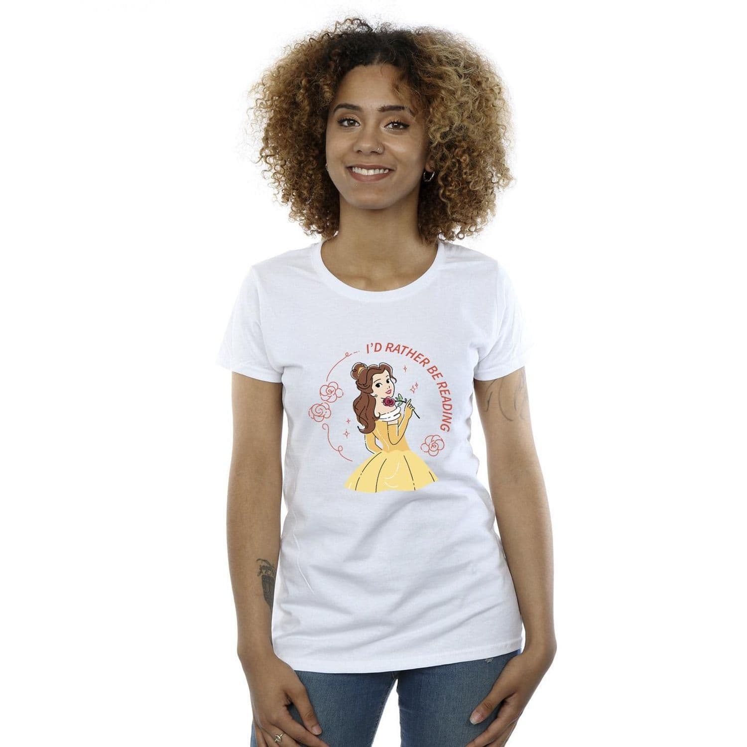 Beauty & Beast I´d Rather Be Reading Cotton T Shirt