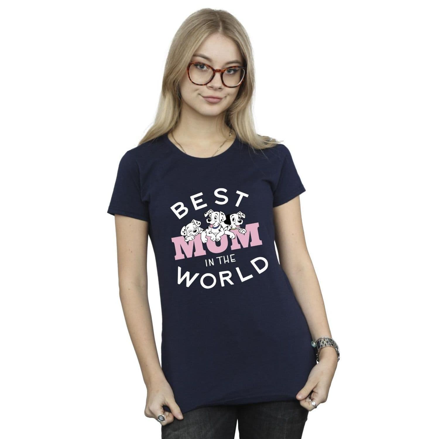 101 Dalmatians Best Mum World Cotton T Shirt