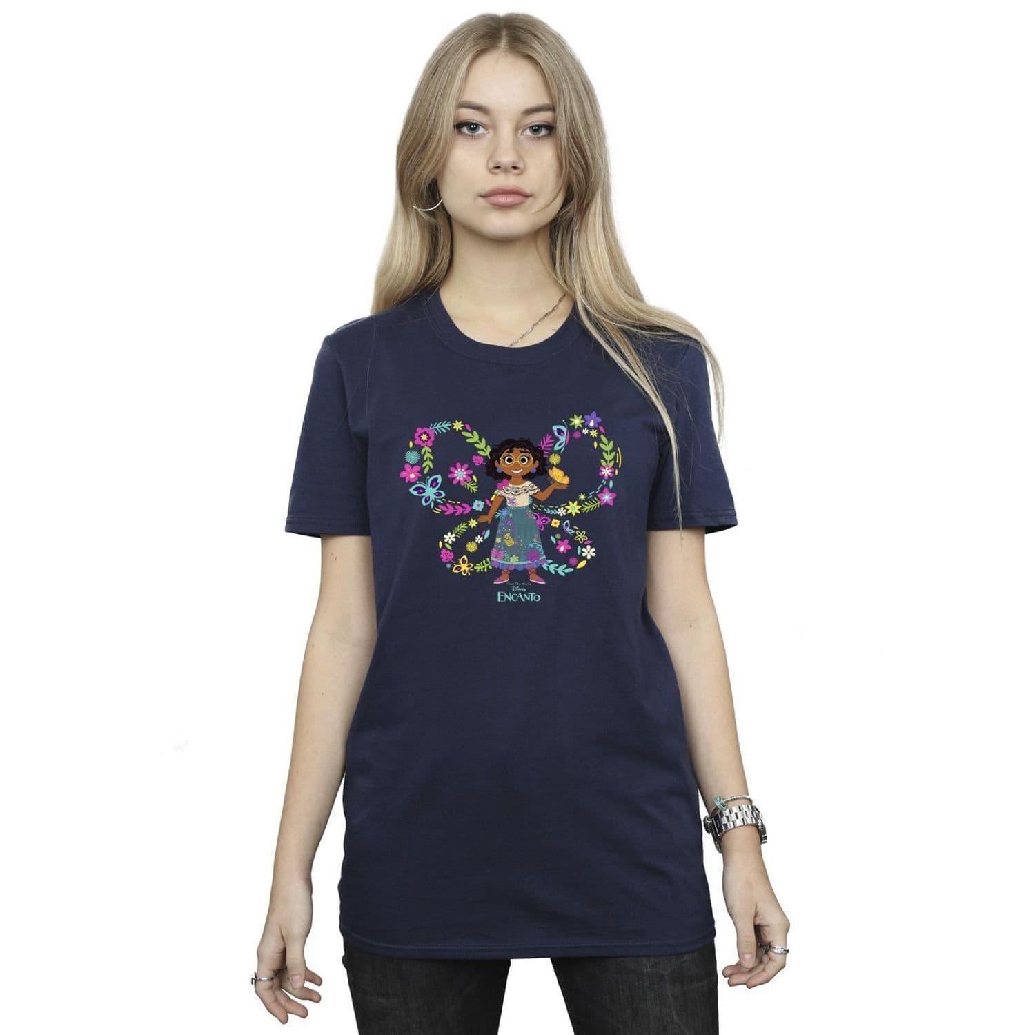 Encanto Mirabel Butterfly Cotton Boyfriend T Shirt