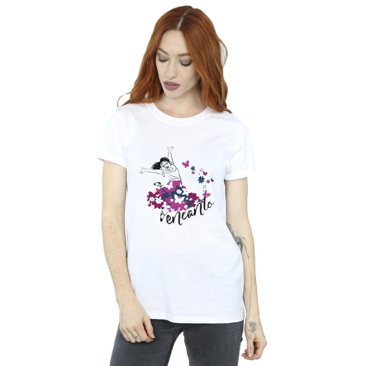 Encanto Mirabel Flower Cotton Boyfriend T Shirt