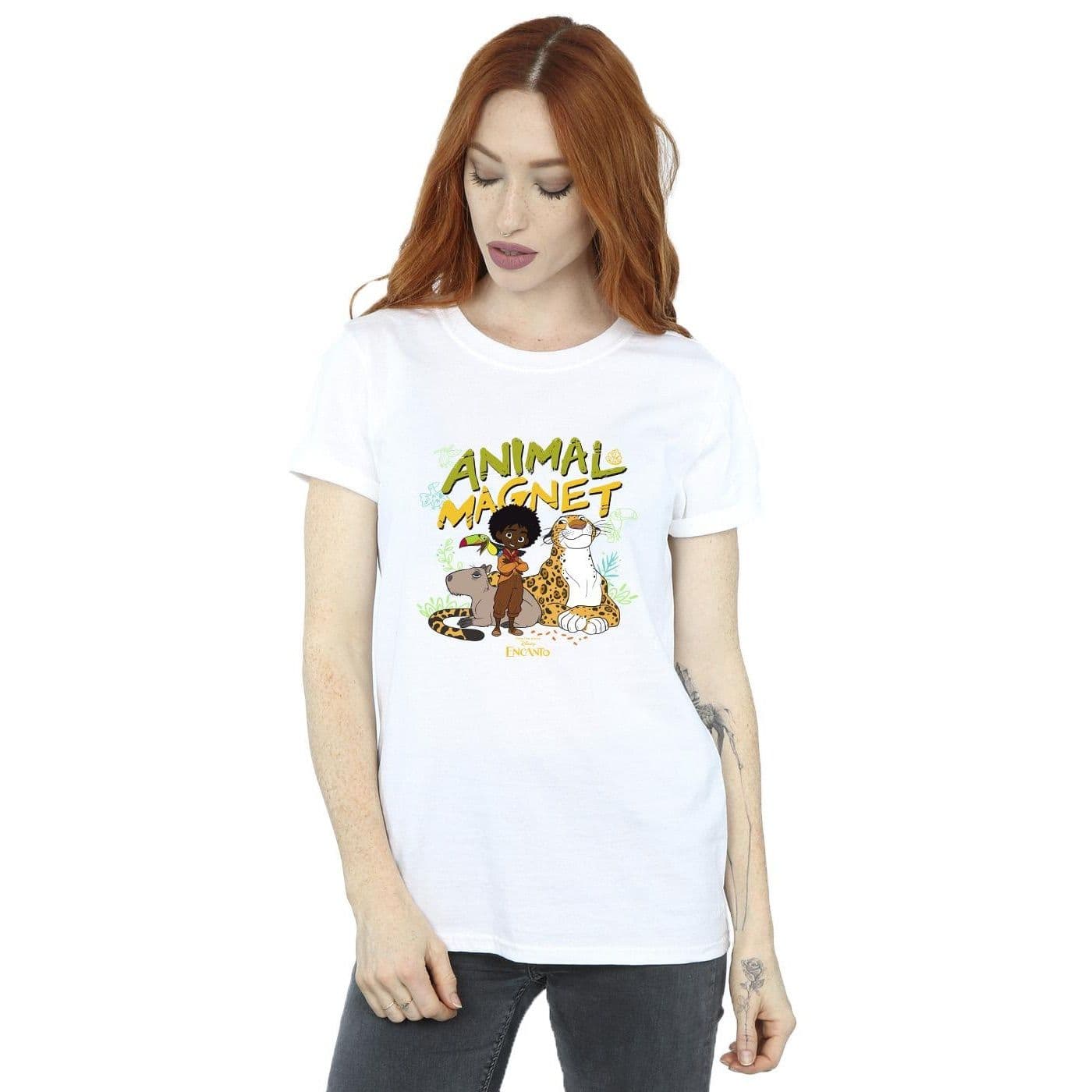 Encanto Animal Magnet Cotton Boyfriend T Shirt
