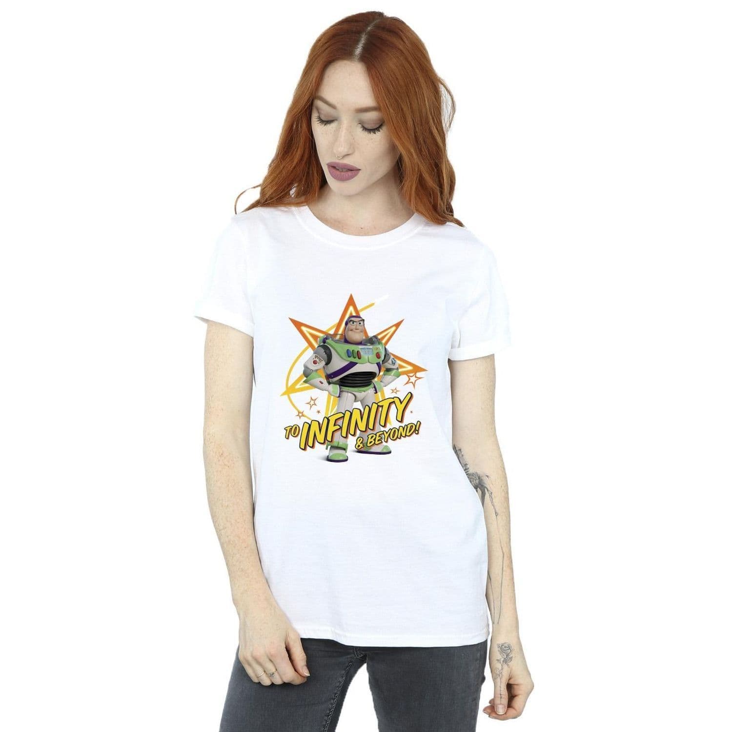 Toy Story Buzz To Infinity Cotton Boyfriend T Shirt