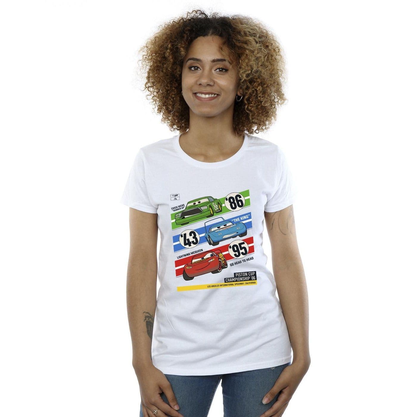 Cars Piston Cup Champions Cotton T Shirt