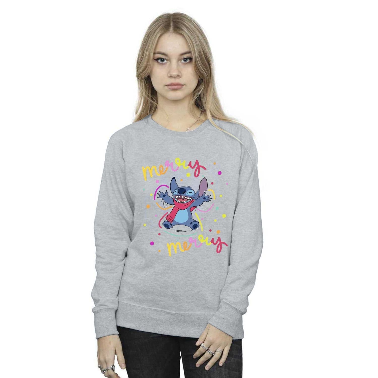 Lilo & Stitch Merry Rainbow Sweatshirt