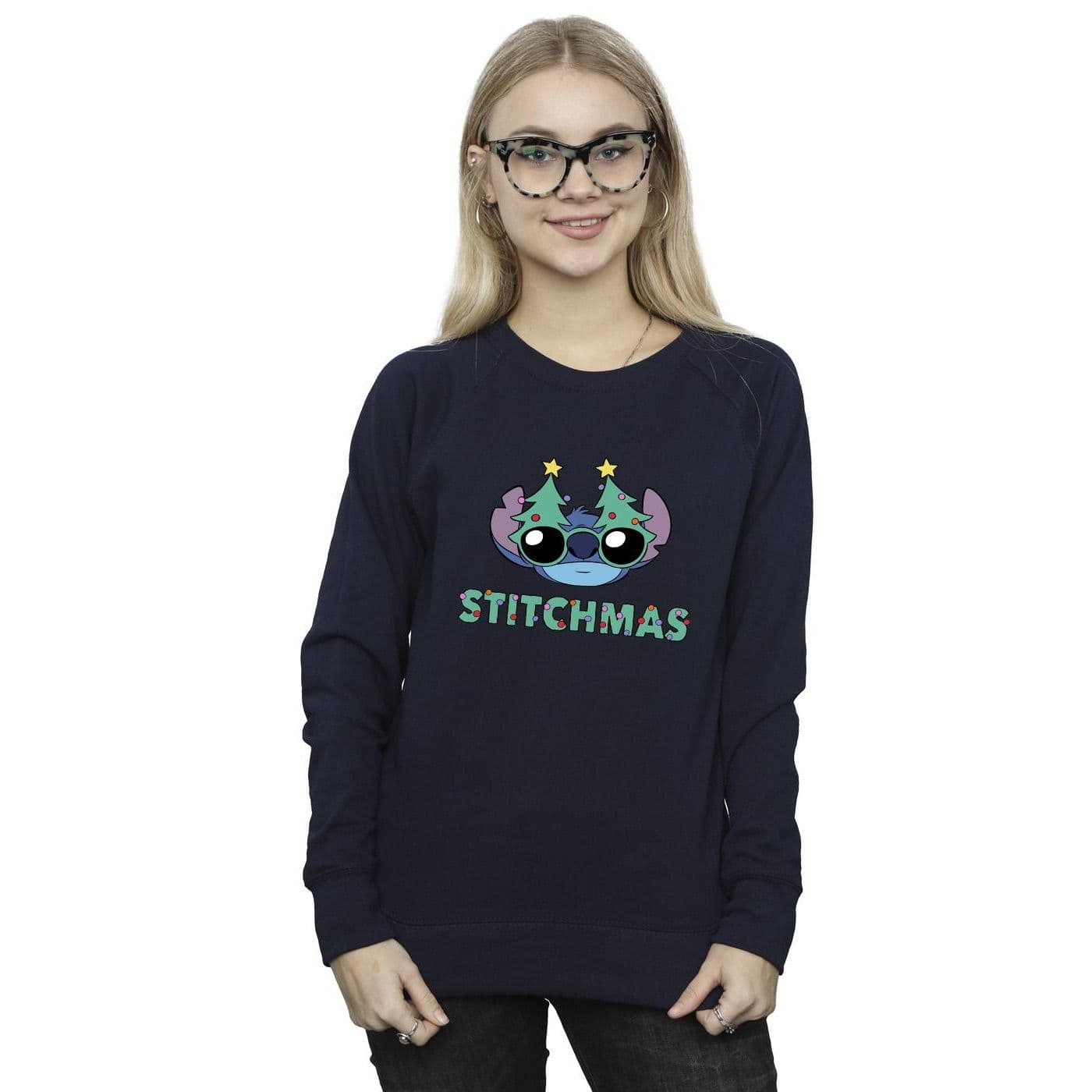 Lilo & Stitch Stitchmas Glasses Sweatshirt