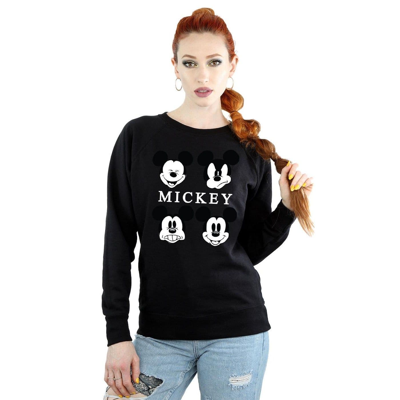 Mickey Mouse Head Sweatshirt