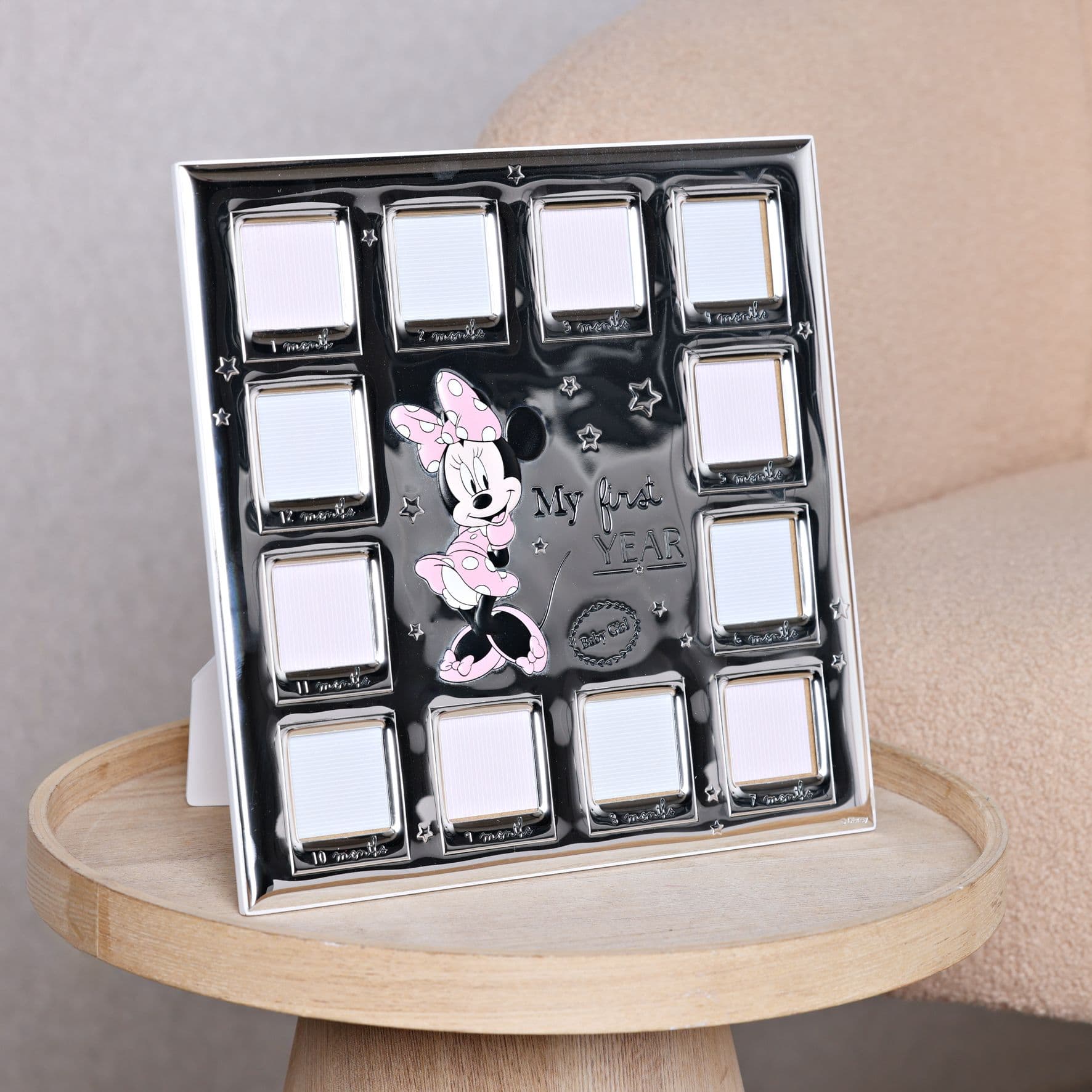 Minnie Mouse 12 Month Multi Aperture Real 999 Plate Frame