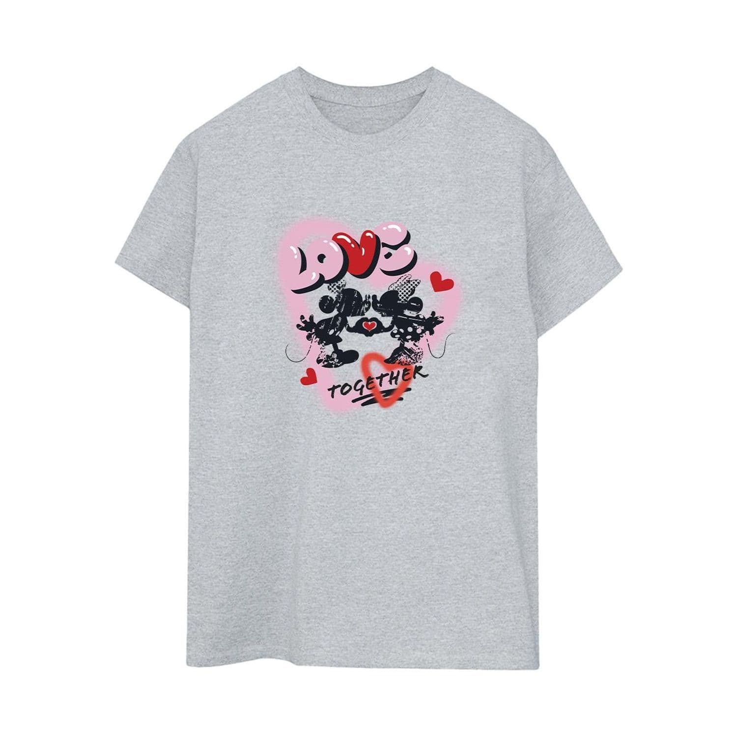 Love Together Mickey & Minnie Mouse Boyfriend T Shirt
