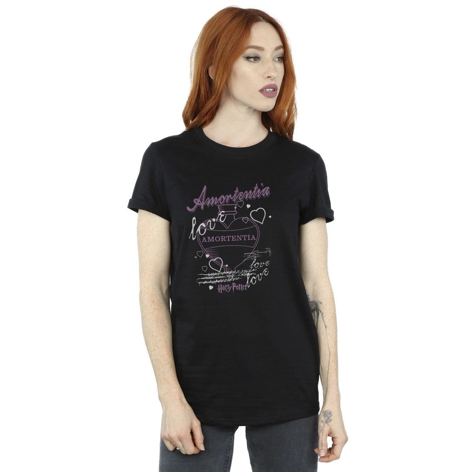 Amortentia Love Potion Cotton Boyfriend T Shirt
