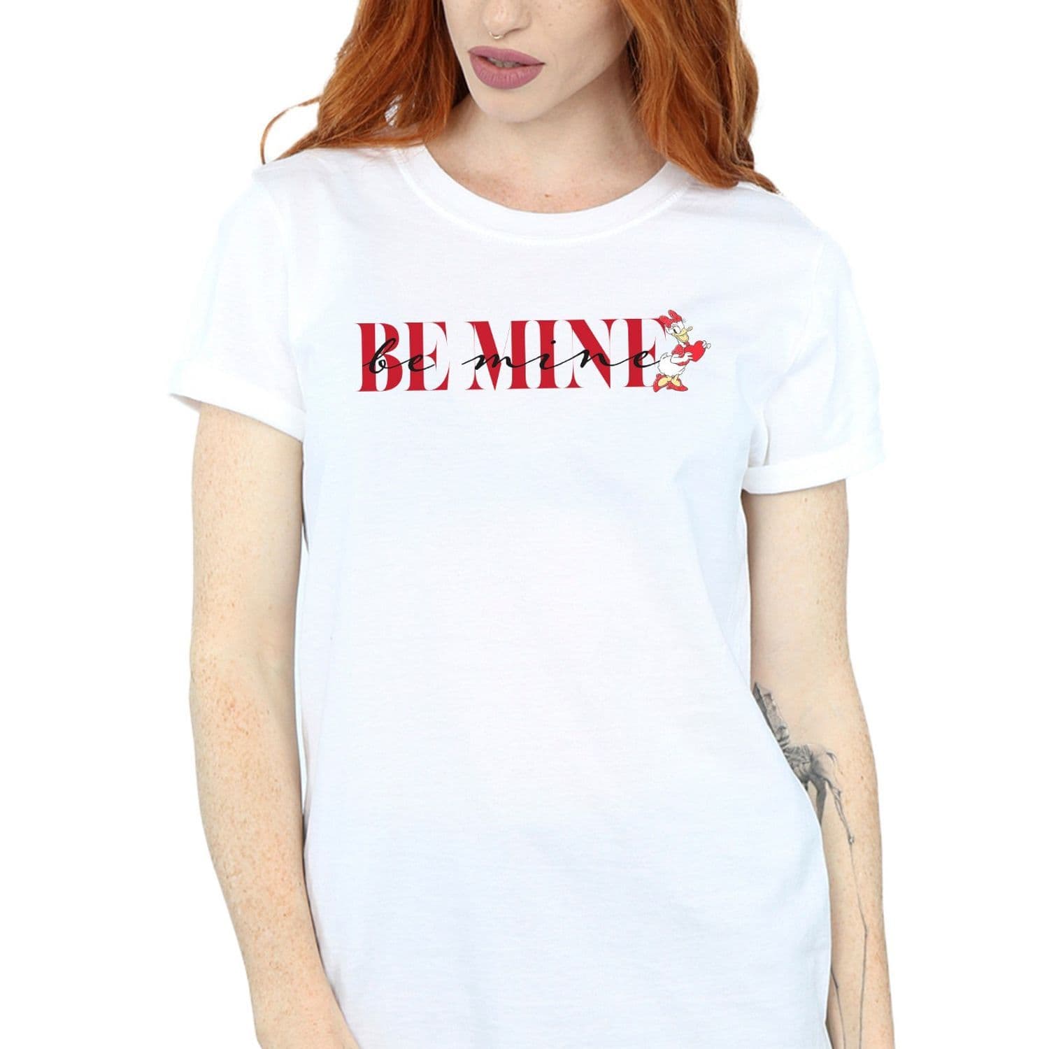 Be Mine Daisy Duck Cotton Boyfriend Valentine T Shirt