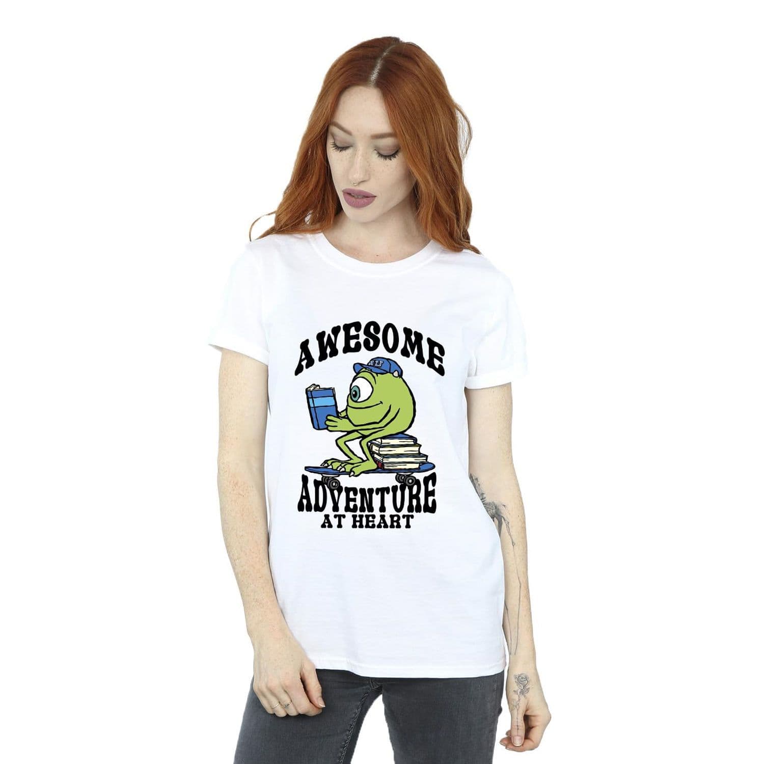 Reading Awesome Mike Cotton Boyfriend T Shirt