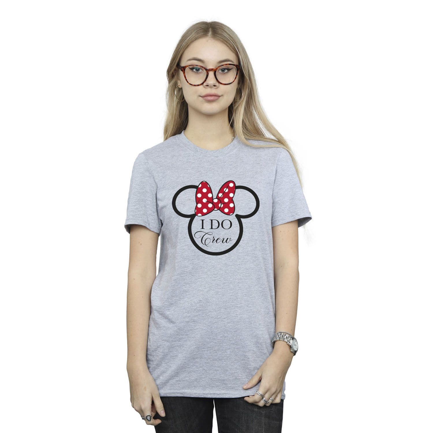 I Do Crew Minnie Mouse Boyfriend T Shirt