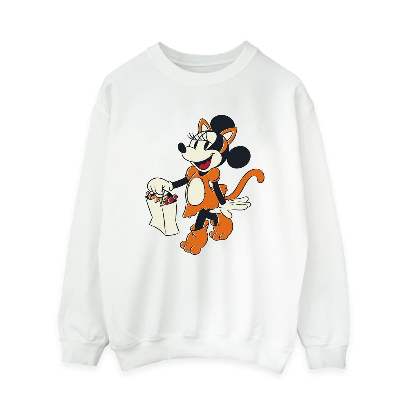 Cat Trick Or Treat Minnie Mouse Sweatshirt