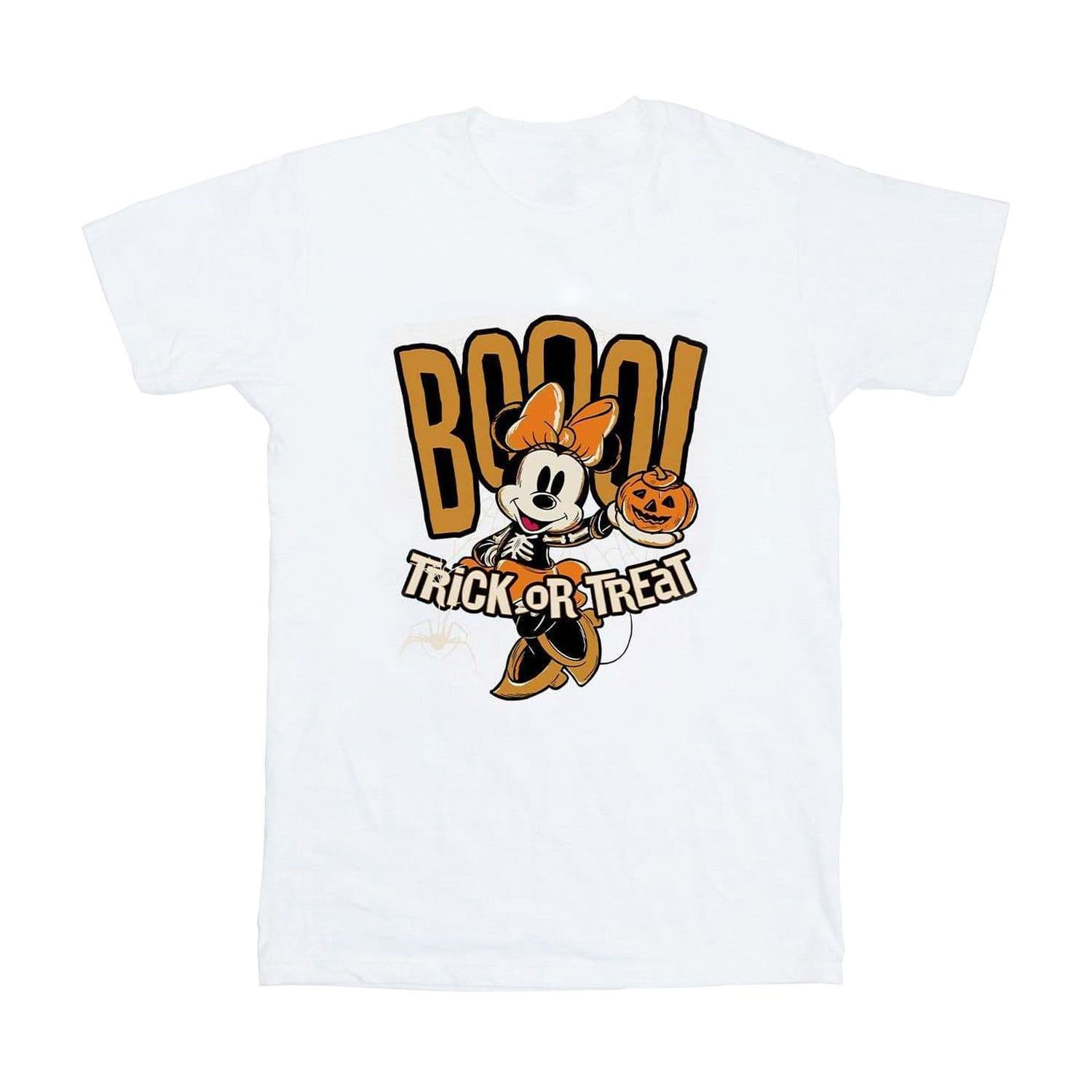 Boo Trick Or Treat Minnie Mouse Cotton Boyfriend T Shirt