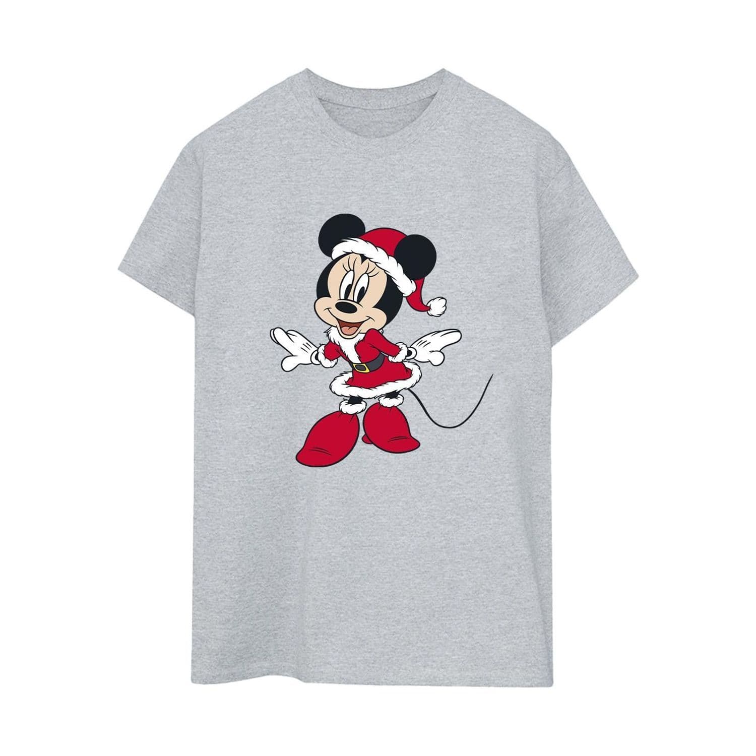Minnie Mouse Mrs Claus Boyfriend T Shirt