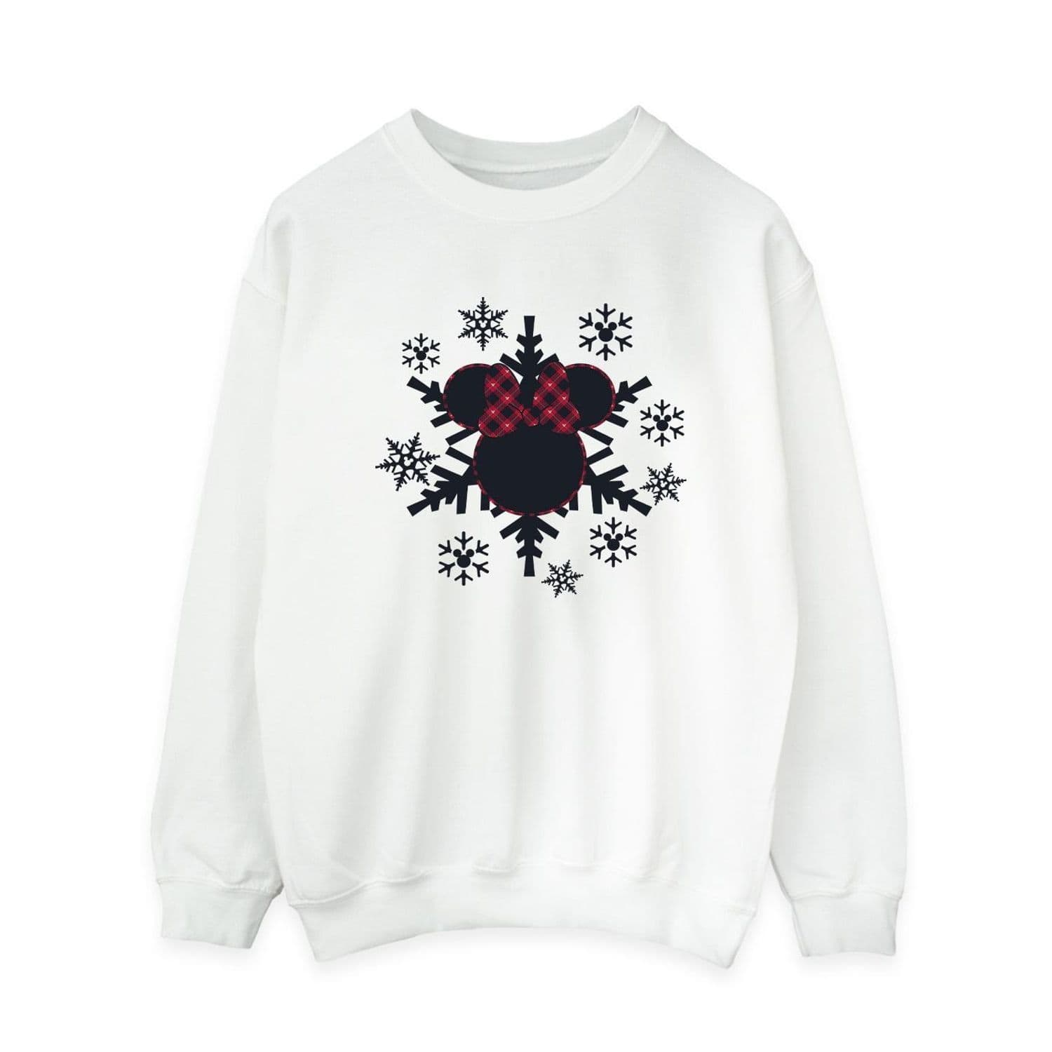 Minnie Mouse Gingham Snowflakes Sweatshirt
