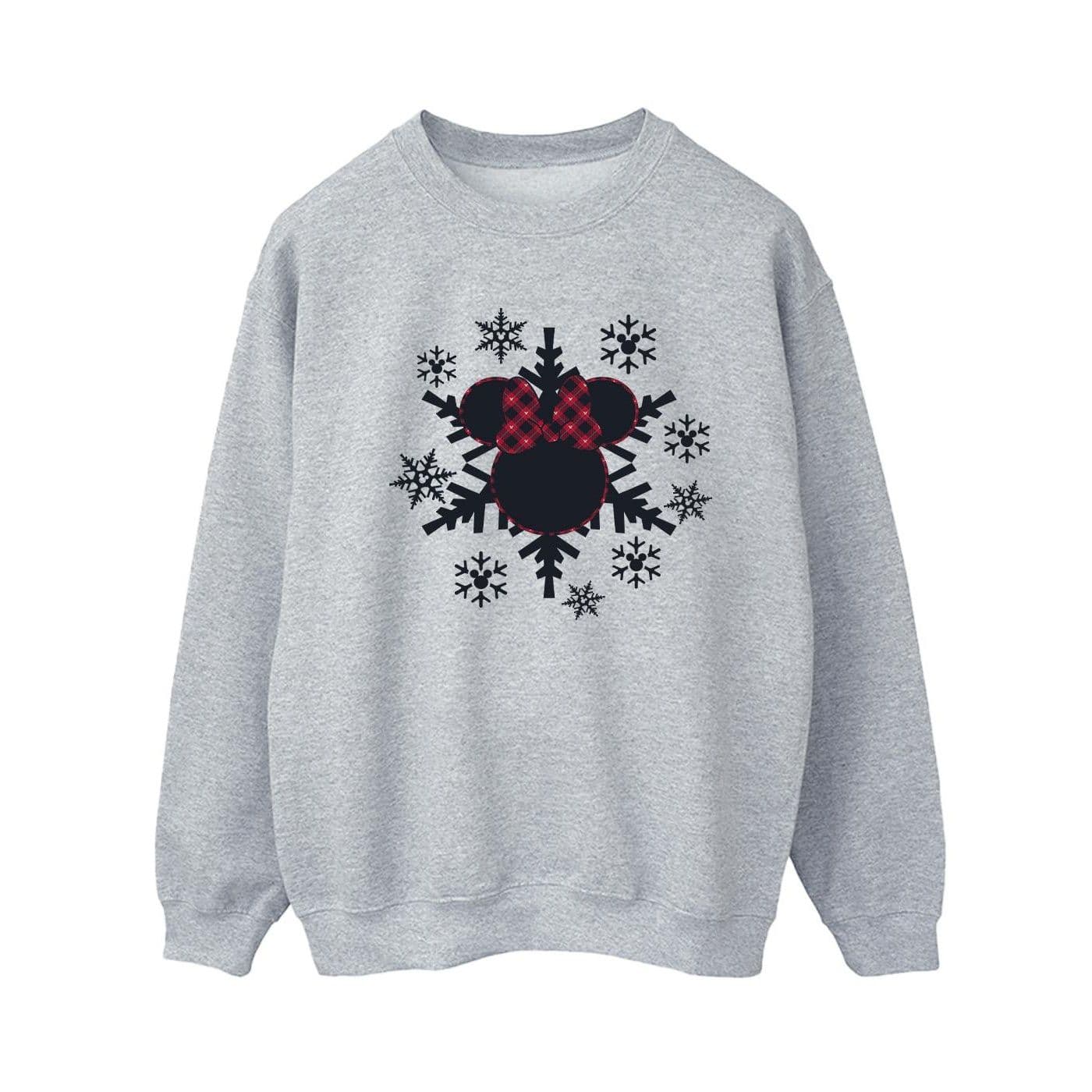 Minnie Mouse Gingham Snowflakes Sweatshirt