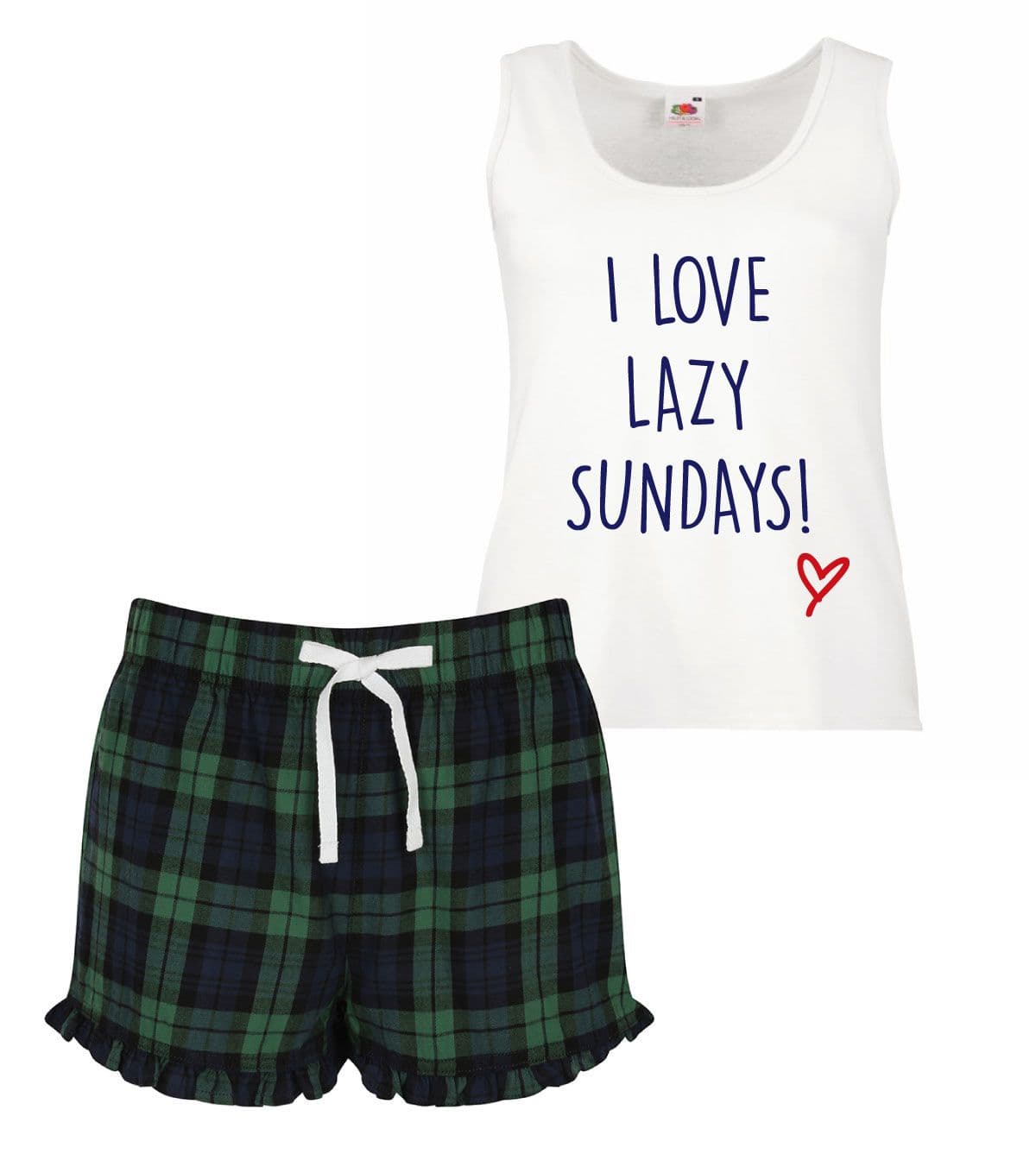 I Love Lazy Sundays Pyjama Set