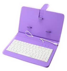 PU Leather 5 inch Folding Smartphone Case Wired Keyboard