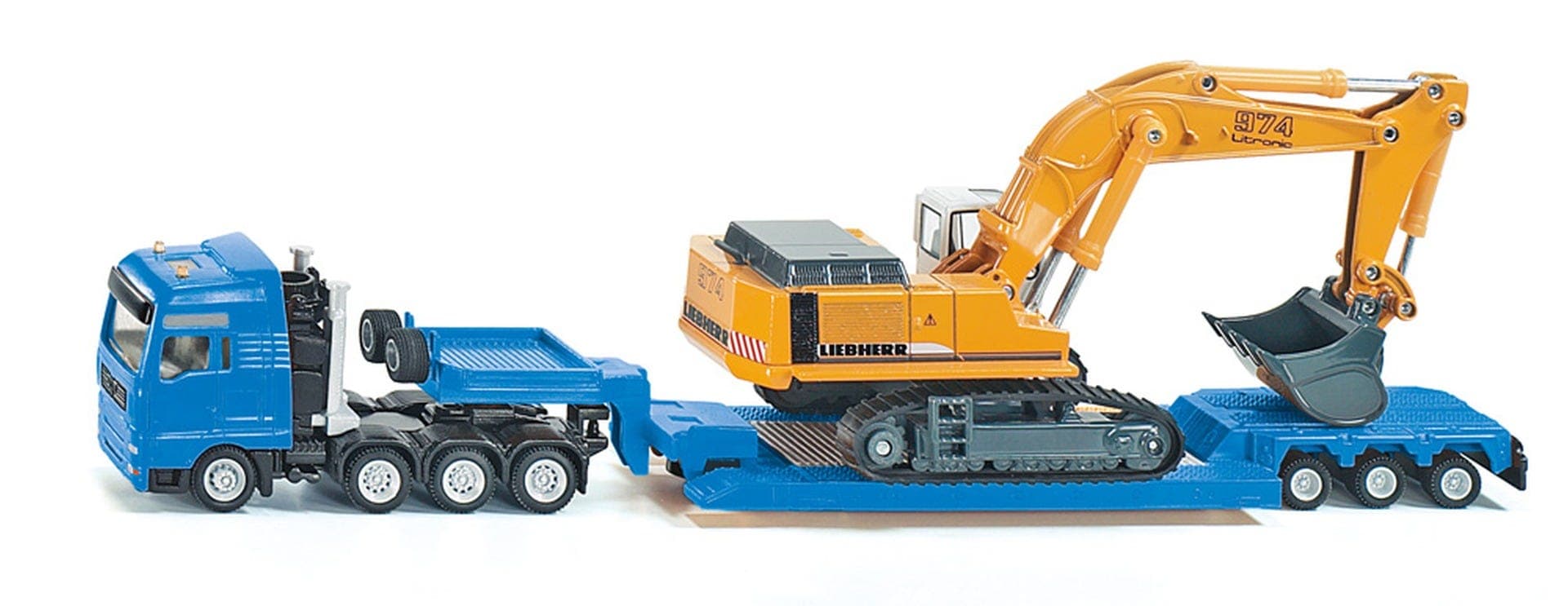 1 87 Flat Bed Transporter Liebherr Excavator