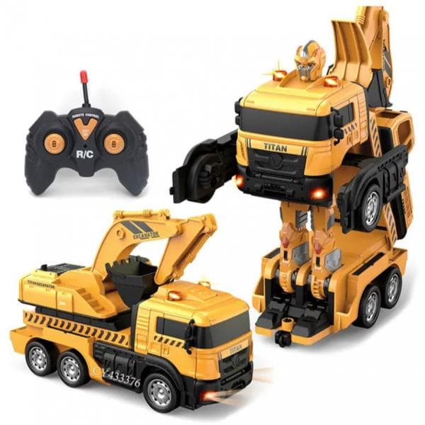 Light & Sound Transforming Excavator Robot Remote Control