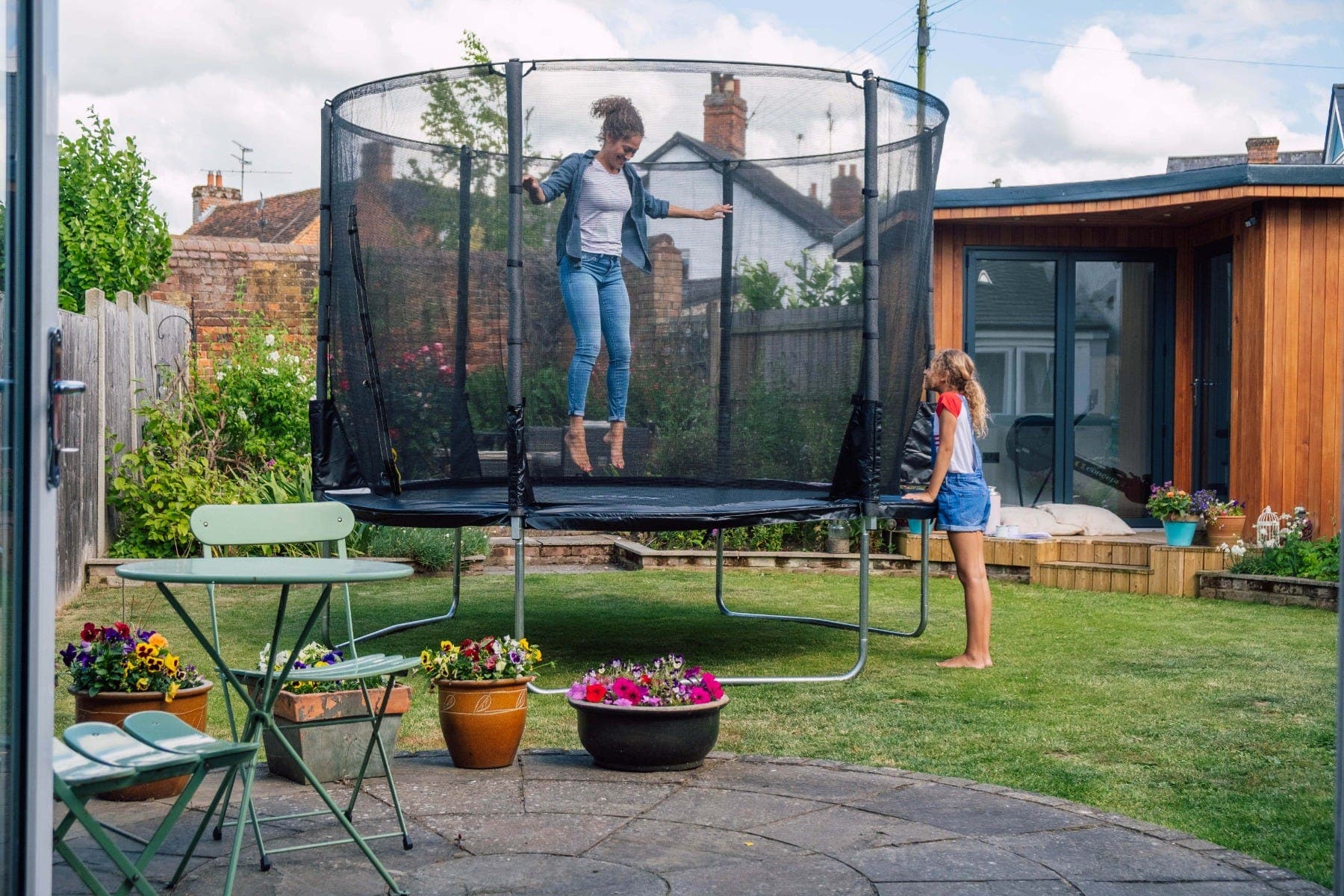 14ft Space Zone II Evolution Springsafe Trampoline & Enclosure
