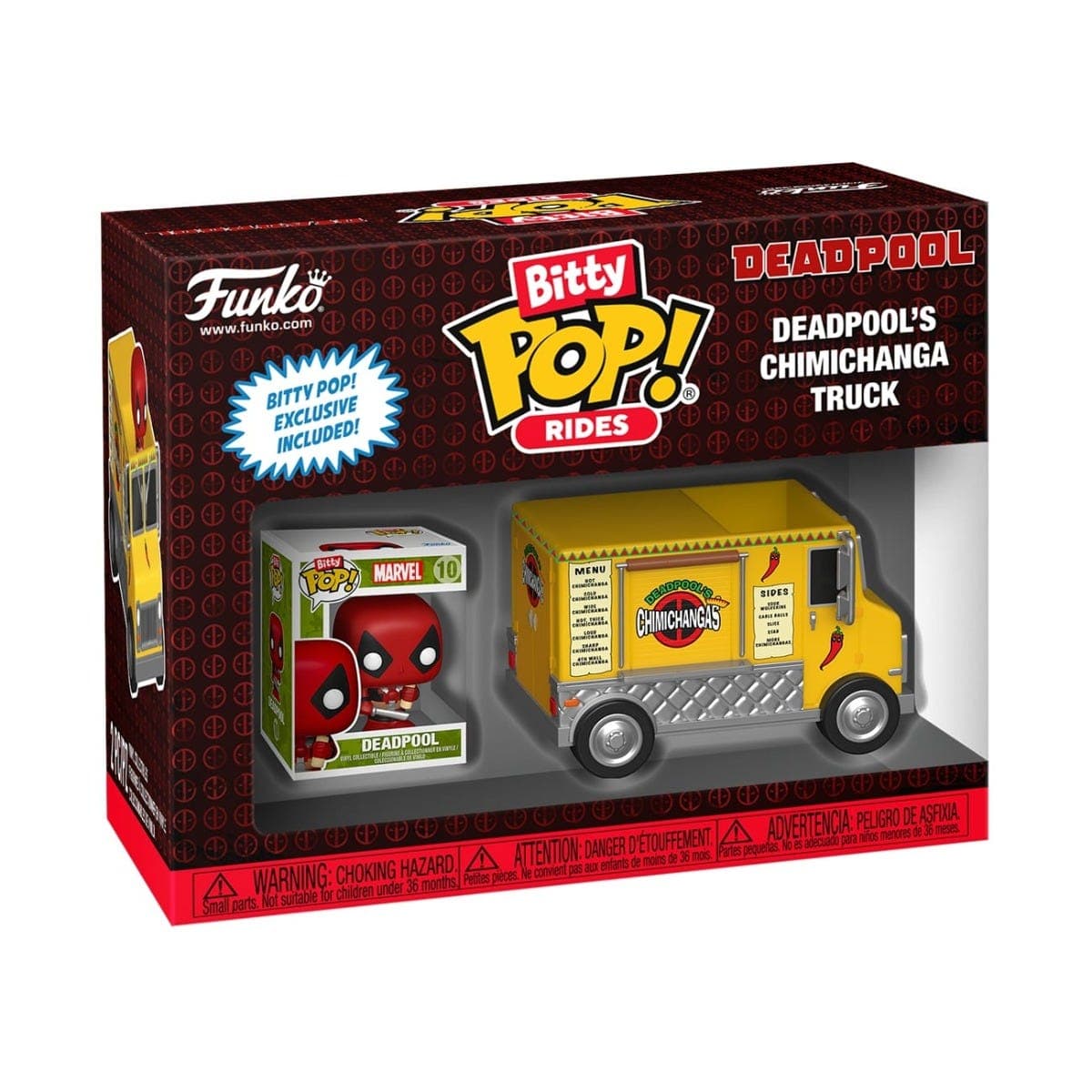 Bitty Pop Ride Marvel Deadpool Chimichanga Truck