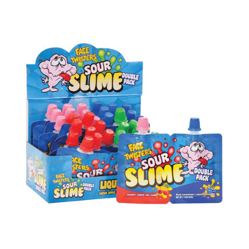 Face Twisters Sour Slime Candy 1.4Oz 40g