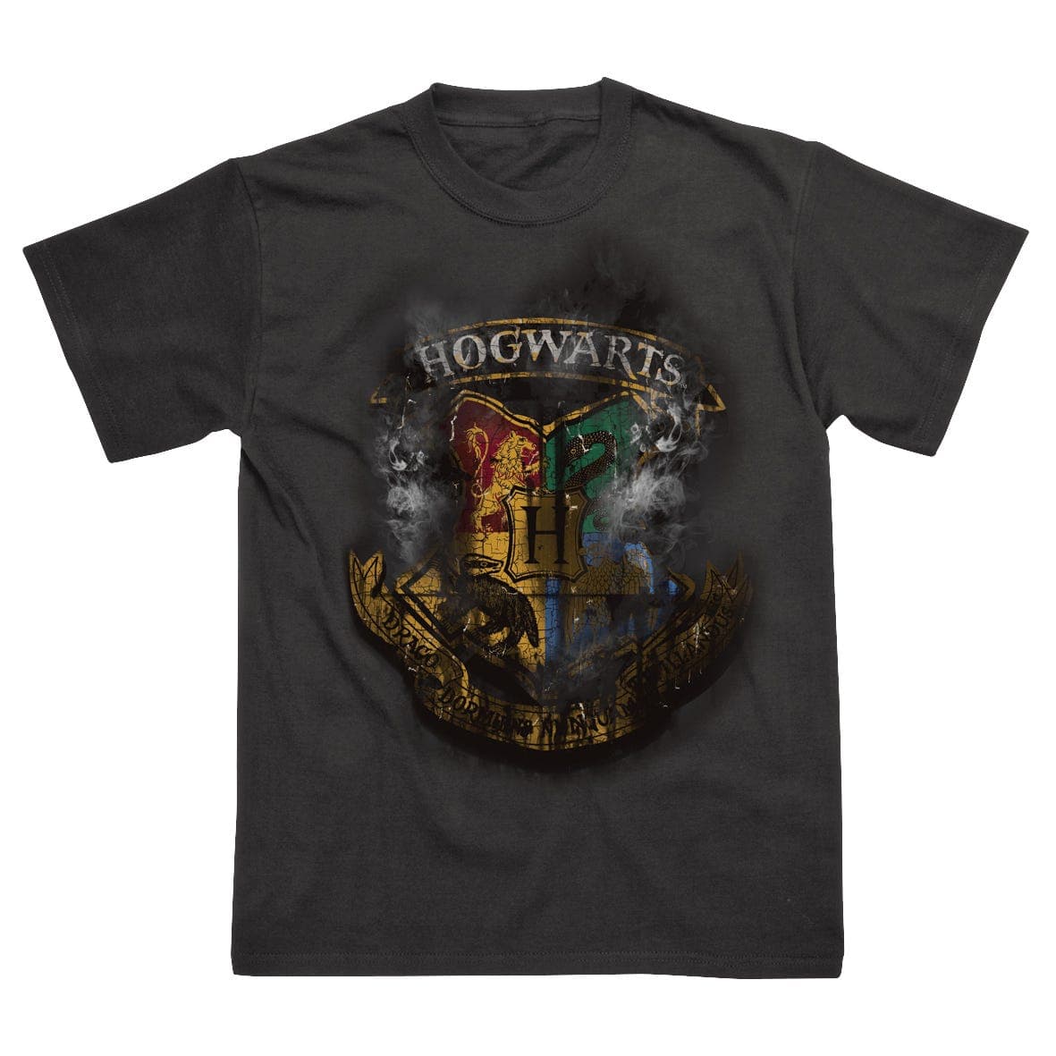 Distressed Hogwarts Crest T Shirt Large