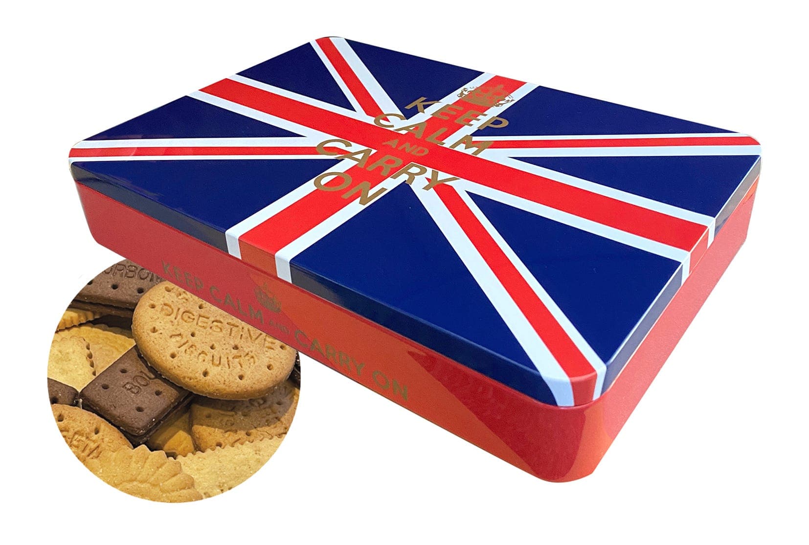 Keep Calm Carry On Traditional English Biscuit Selection