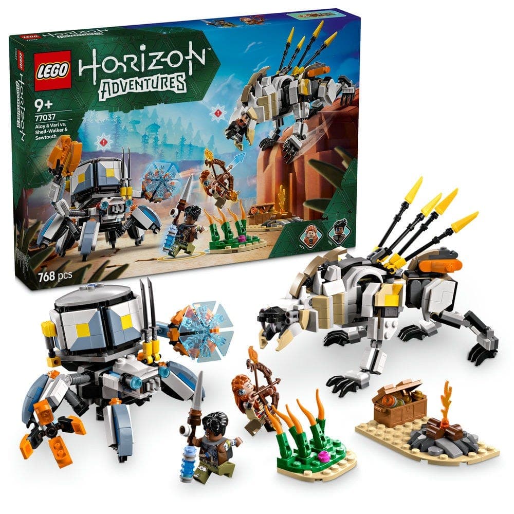 LEGO® Horizon Adventures Aloy & Varl Vs. Shell Walker & Sawtooth 77037