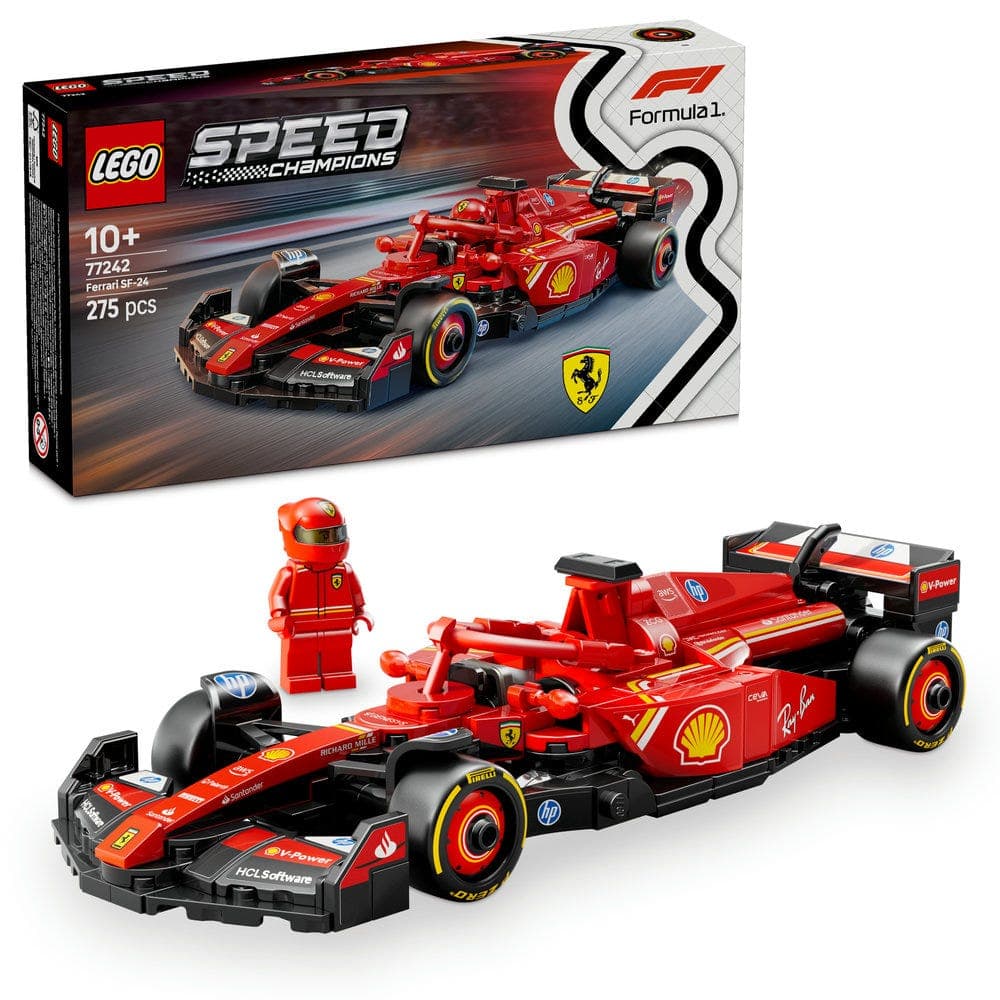 LEGO® Speed Champions Ferrari SF 24 F1 Race Car Toy 77242