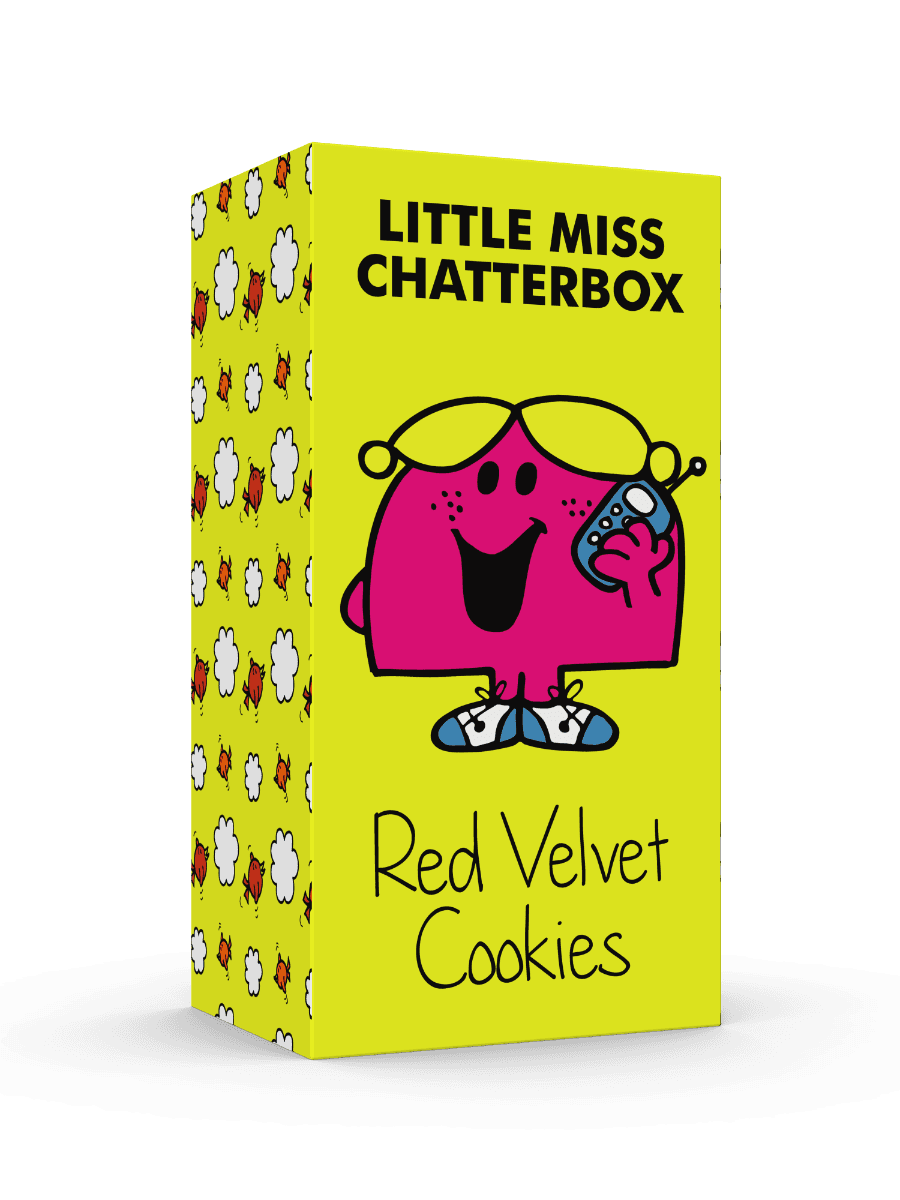 Little Miss Chatterbox Velvet Cookies Carton