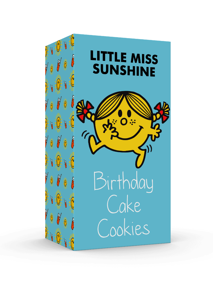 Little Miss Sunshine Birthday Cake Cookies Carton