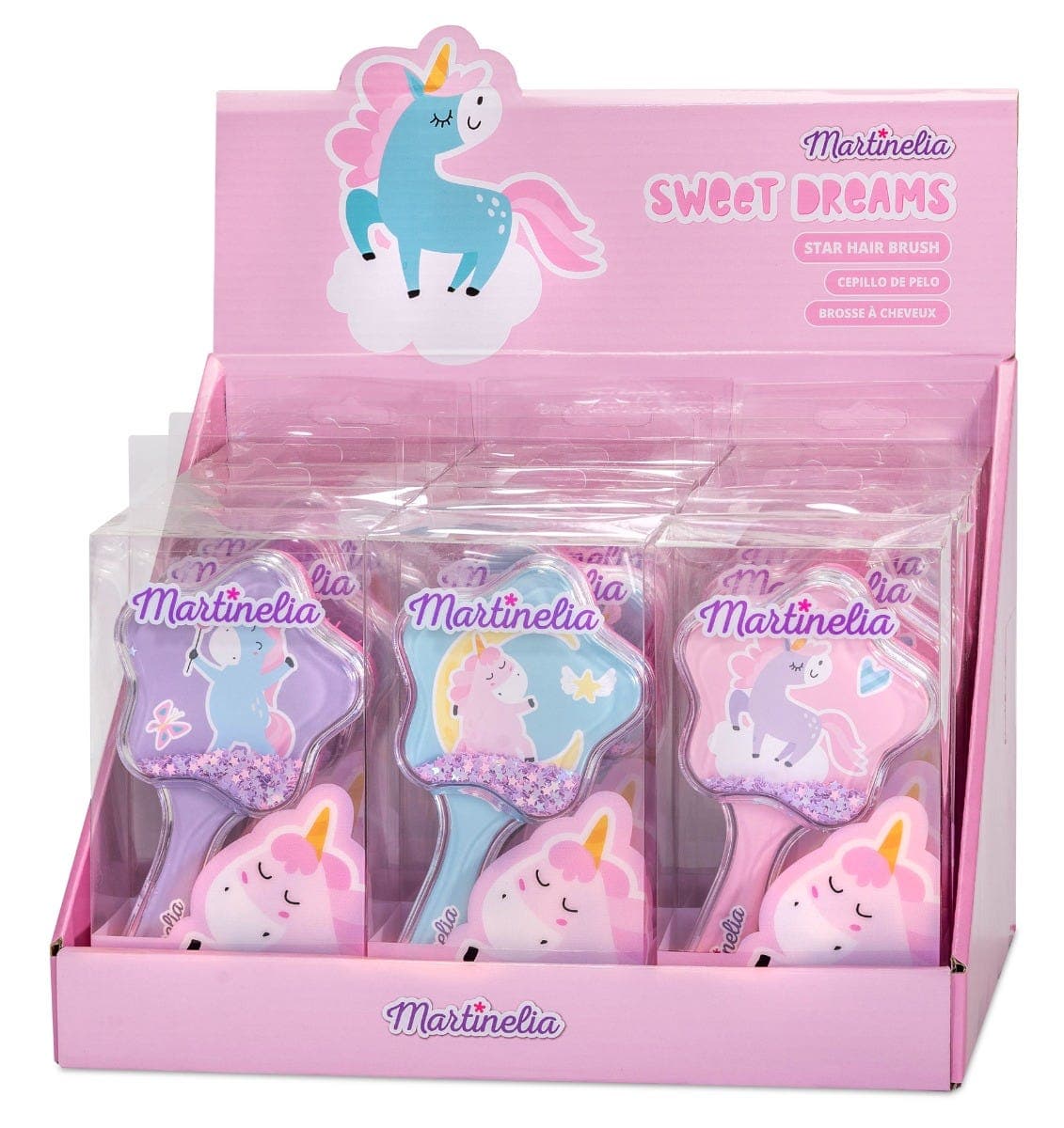 Martinelia Glittery Hair Brush Unicorn